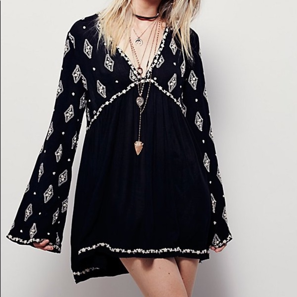 free people embroidered top/dress - Picture 2 of 6
